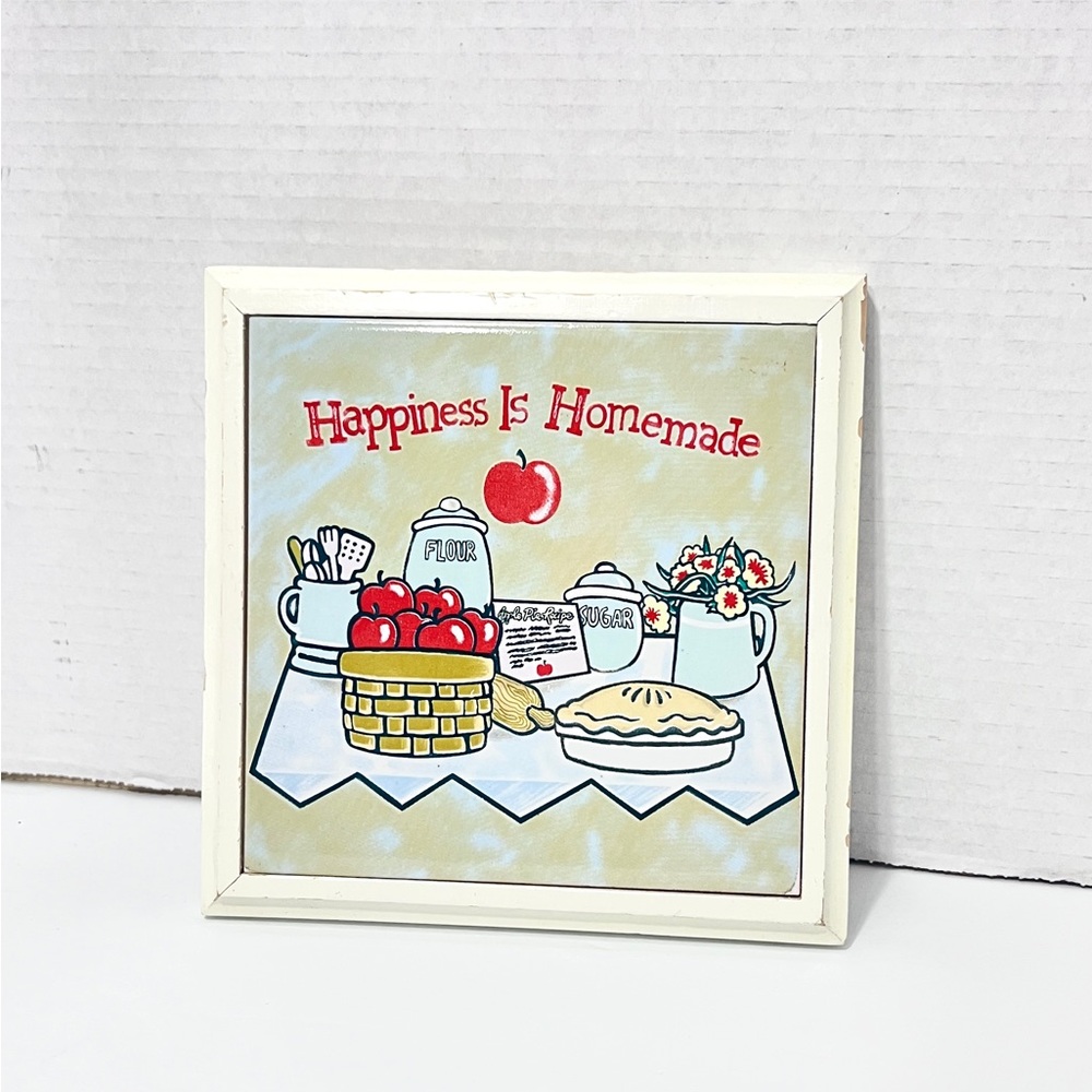 Happiness Is Homemade Wall Tile Art